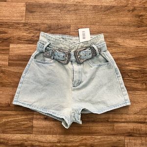 Brand new Womens shorts with belt